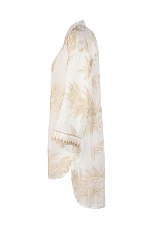 Cream white breathable ramie shirt PHO FIRENZE | 4323022LOTONATURALE